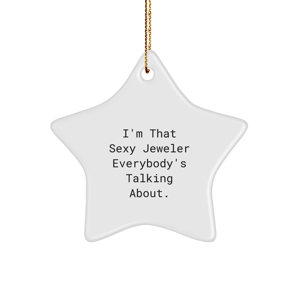 Christmas Gift for Her - Sexy Jeweler Star Ornament, A Festive Present - Image 1