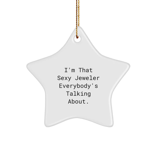 Christmas Gift for Her - Sexy Jeweler Star Ornament, A Festive Present - Image 1