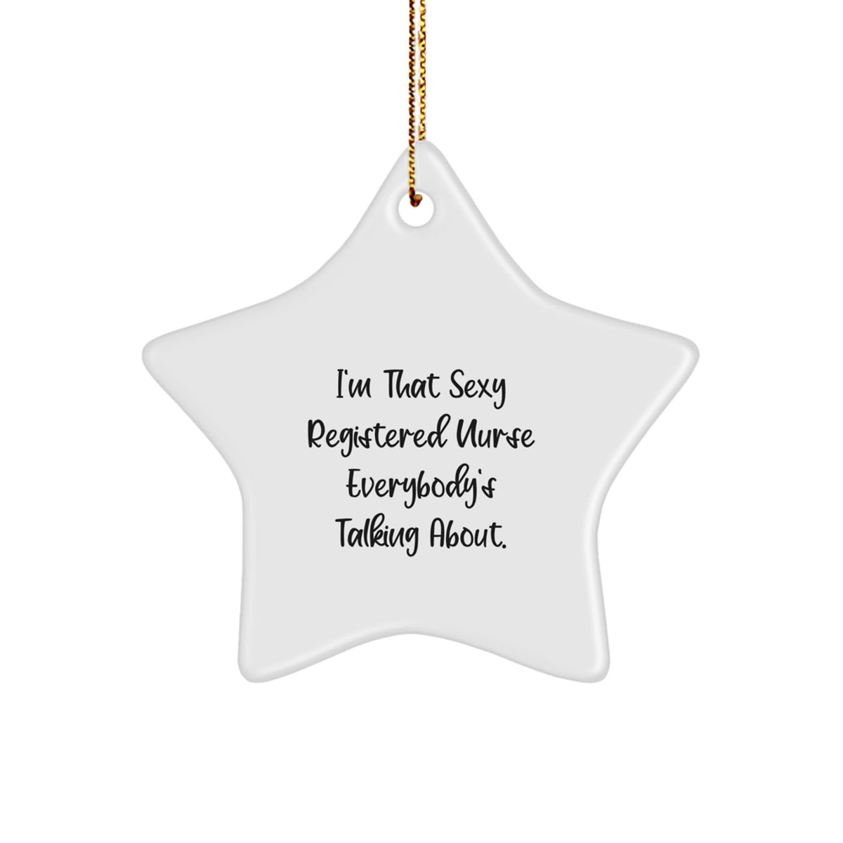 Christmas Ornament Sexy Registered Nurse Gift Idea for Coworkers - Image 1