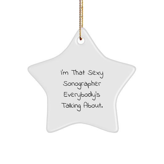 Favorite Sonographer Christmas Ornament for Kids Gift Keepsake - Image 1