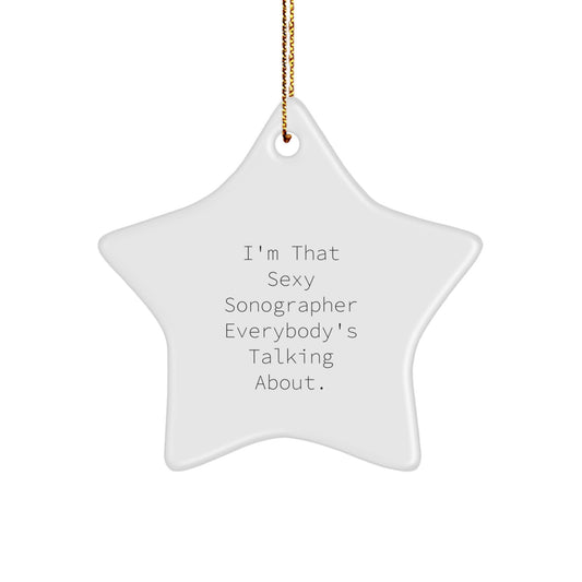 Sonographer Treasure Christmas Ornament for Family Gift - Image 1