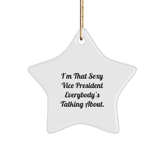 Vice President Star Ornament for Kids Favorite Christmas Gift - Image 1