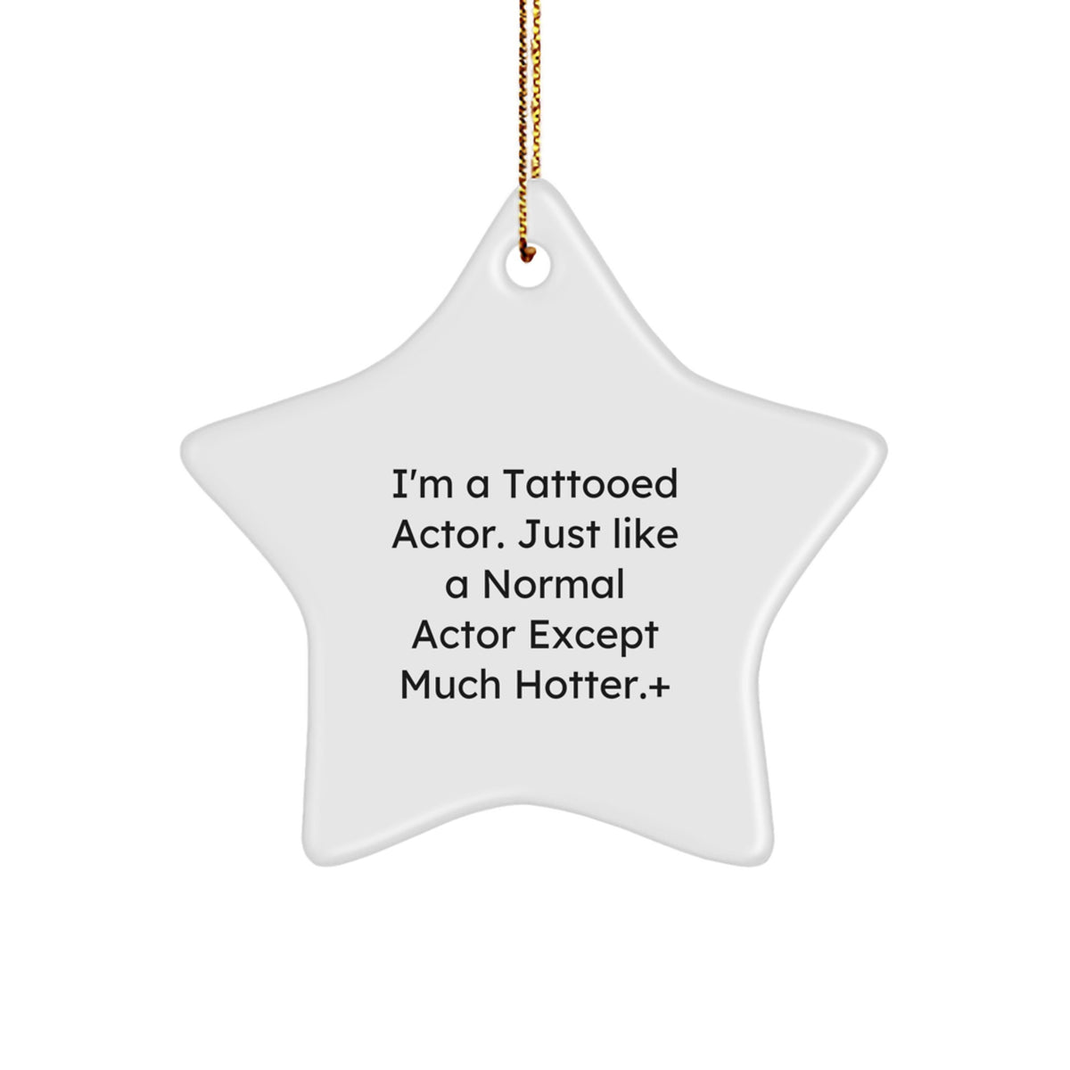 Actor Favorite Star Ornament for Kids Sparkle Bright Christmas Gift - Image 1