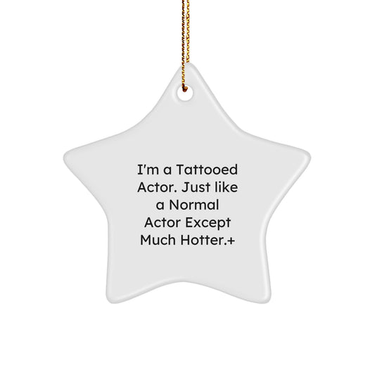 Actor Favorite Star Ornament for Kids Sparkle Bright Christmas Gift - Image 1