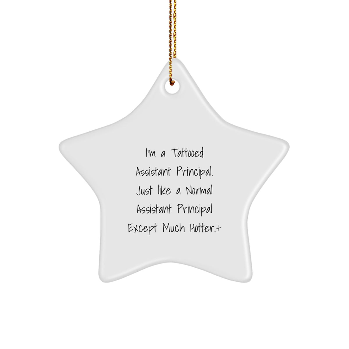 Christmas Ornament Gift for Kids - Favorite Tattooed Assistant Principal - Image 1