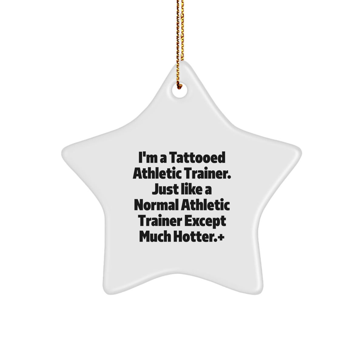 Favorite Tattooed Athletic Trainer Christmas Ornament for Kids Gift - Image 1