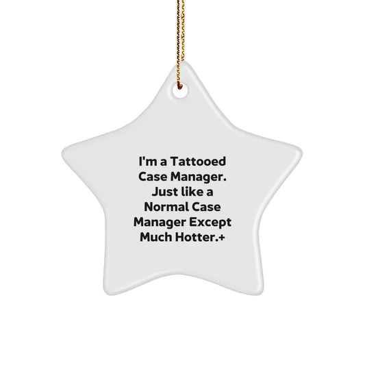 Novelty Case Manager Star Ornament for Her Keepsake Christmas Gift - Image 1