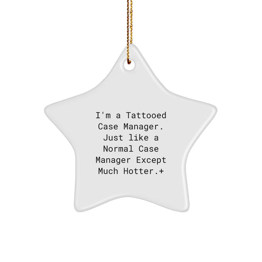 Case Manager Star Ornament Collectible for Neighbors Christmas Gift - Image 1