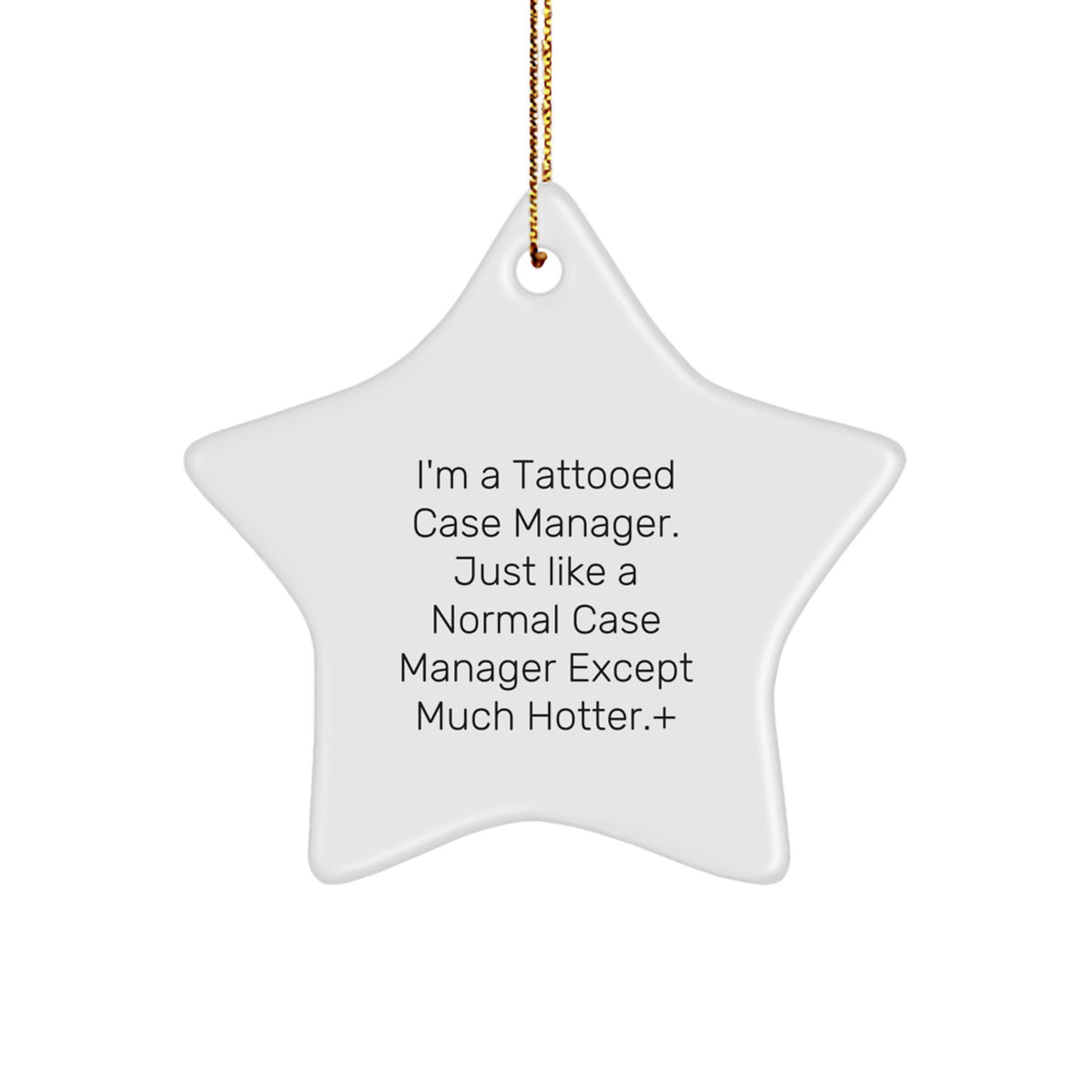Christmas Ornament Gift for a Colleague Tattooed Case Manager Companion - Image 1