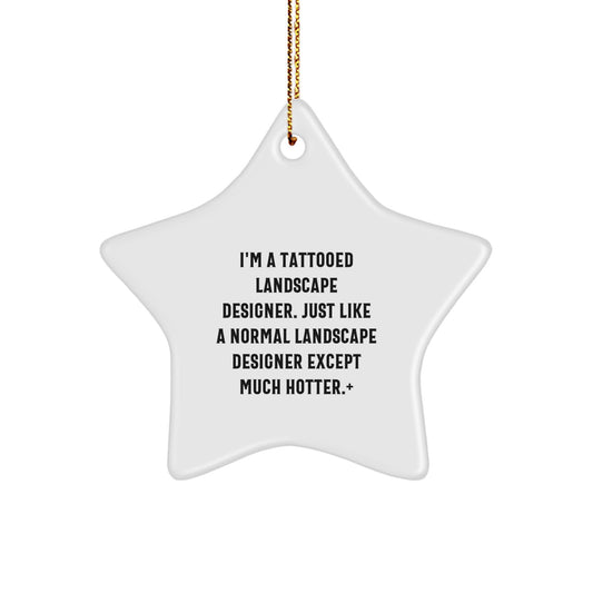Family Treasure Landscape Designer Star Christmas Ornament Gift - Image 1