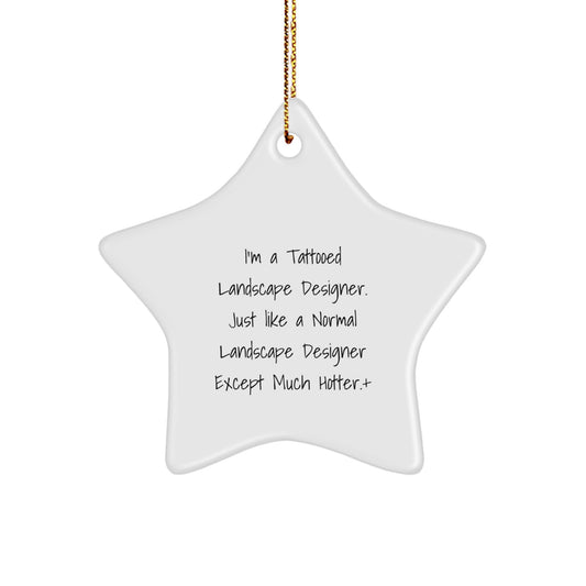 Landscape Designer Star Ornament Christmas Gift for Coworkers Idea - Image 1