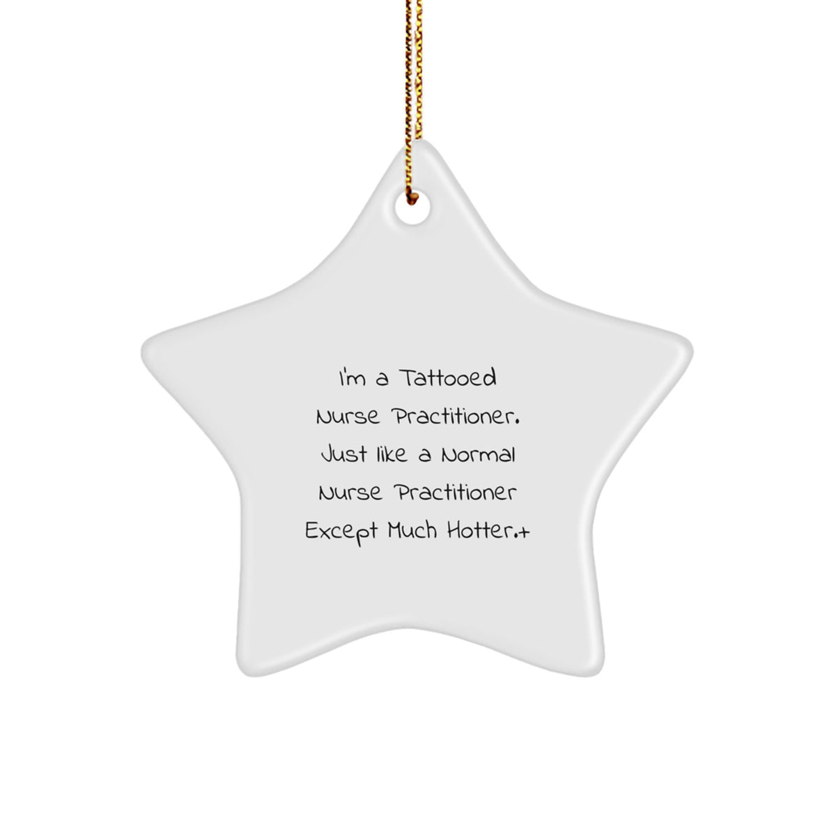 Christmas Surprise Gift Nurse Practitioner Star Ornament for Teens - Image 1