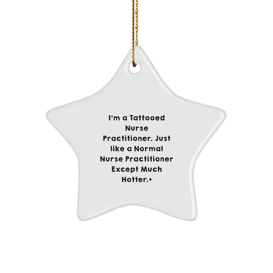 Nurse Practitioner Star Ornament Essential Gift for a Best Friend - Image 1