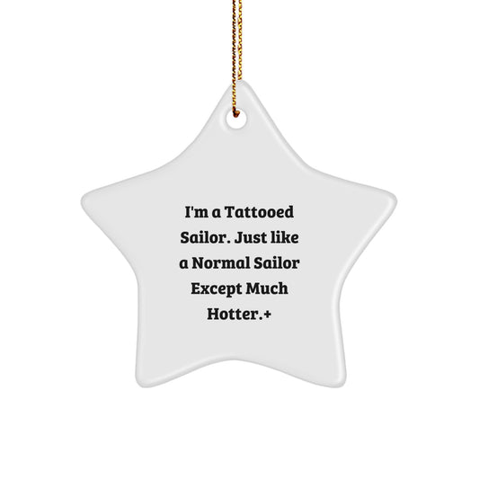 Sailor Star Ornament Keepsake for Her Present Christmas Gift - Image 1