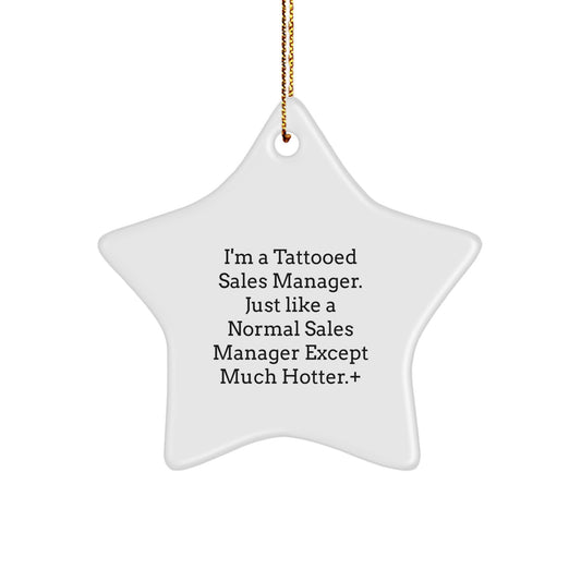 Sales Manager Keepsake Christmas Ornament for Him Gift - Image 1