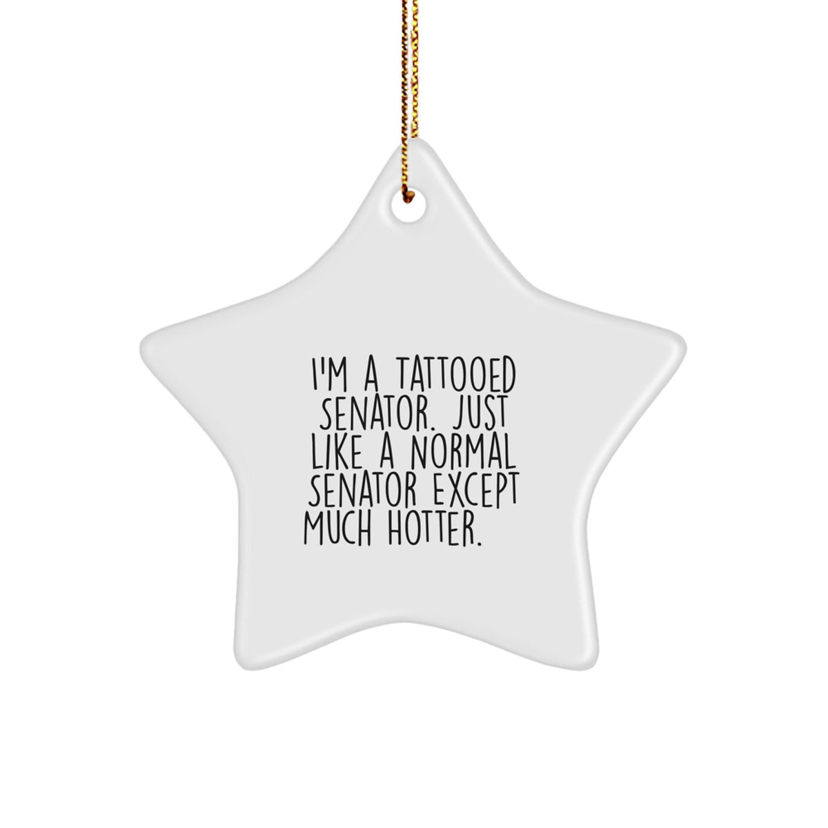 Family Treasure Senator Star Ornament Keepsake Christmas Gift - Image 1