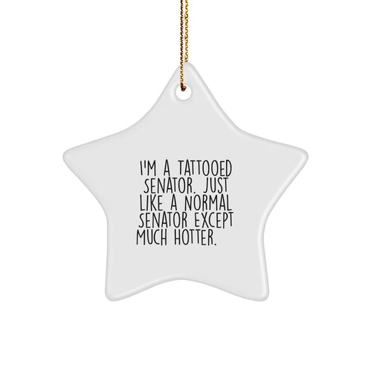 Family Treasure Senator Star Ornament Keepsake Christmas Gift - Image 1
