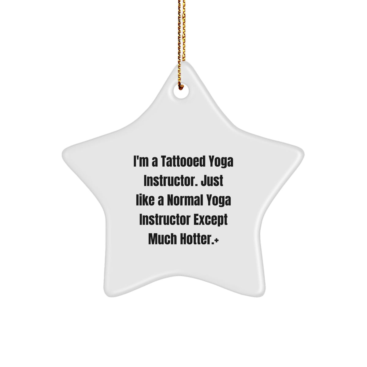 Christmas Gift A Christmas Ornament for Her - Tattooed Yoga Instructor - Image 1