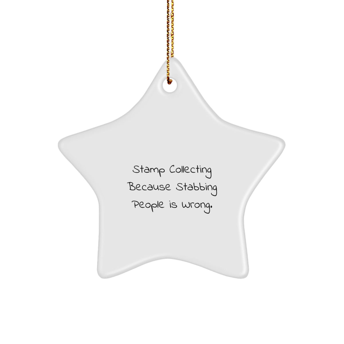 Christmas Ornament Gift for Coworkers Stamp Collecting Idea - Image 1