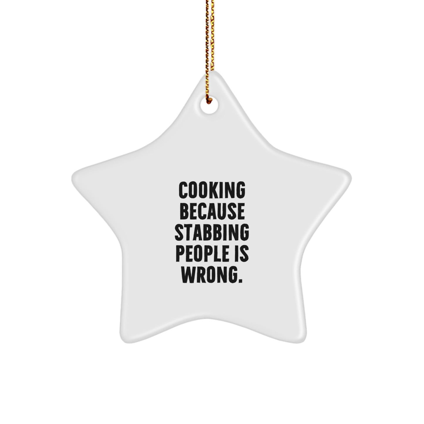 Christmas Unique Gift Cooking Star Ornament for Her Bright Holiday Present - Image 1