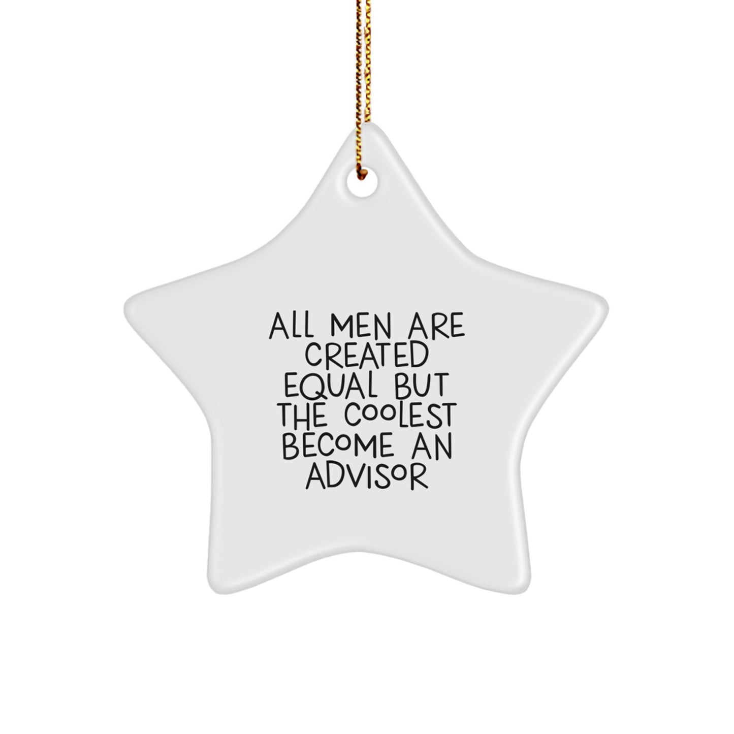 Funny Advisor Star Ornament Gifts from Men for Christmas Unique Advisors - Image 1