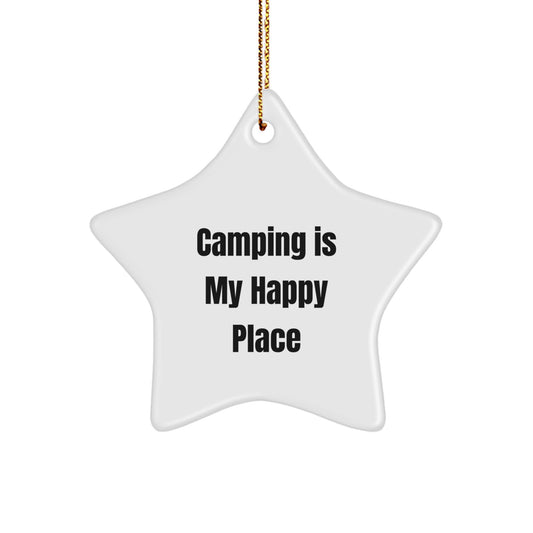 Cute Camping Star Ornaments Gifts from Friends and Family for Camping Lovers at Christmas - Image 1