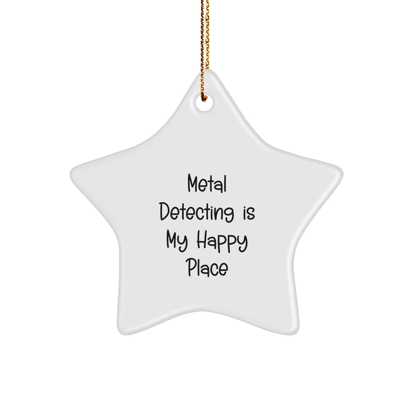 Funny Metal Detecting Christmas Star Ornaments Gifts from Family Friends for Metal Detecting Enthusiasts, Star Lovers, and Christmas Decorators - Image 1