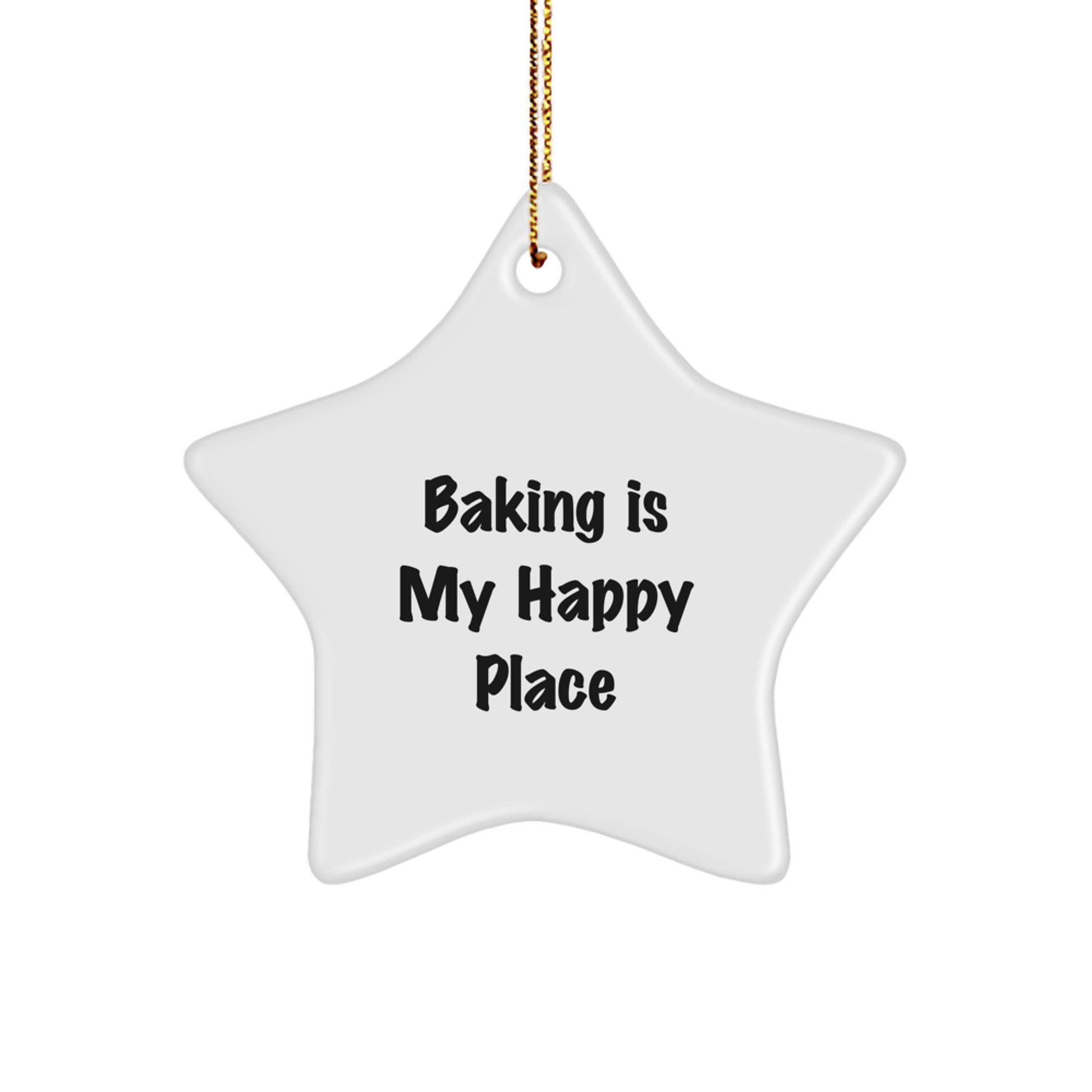 Baking Star Ornament Gifts from Family for Baking Enthusiasts - White Star Shaped Christmas Unique Gifts - Image 1