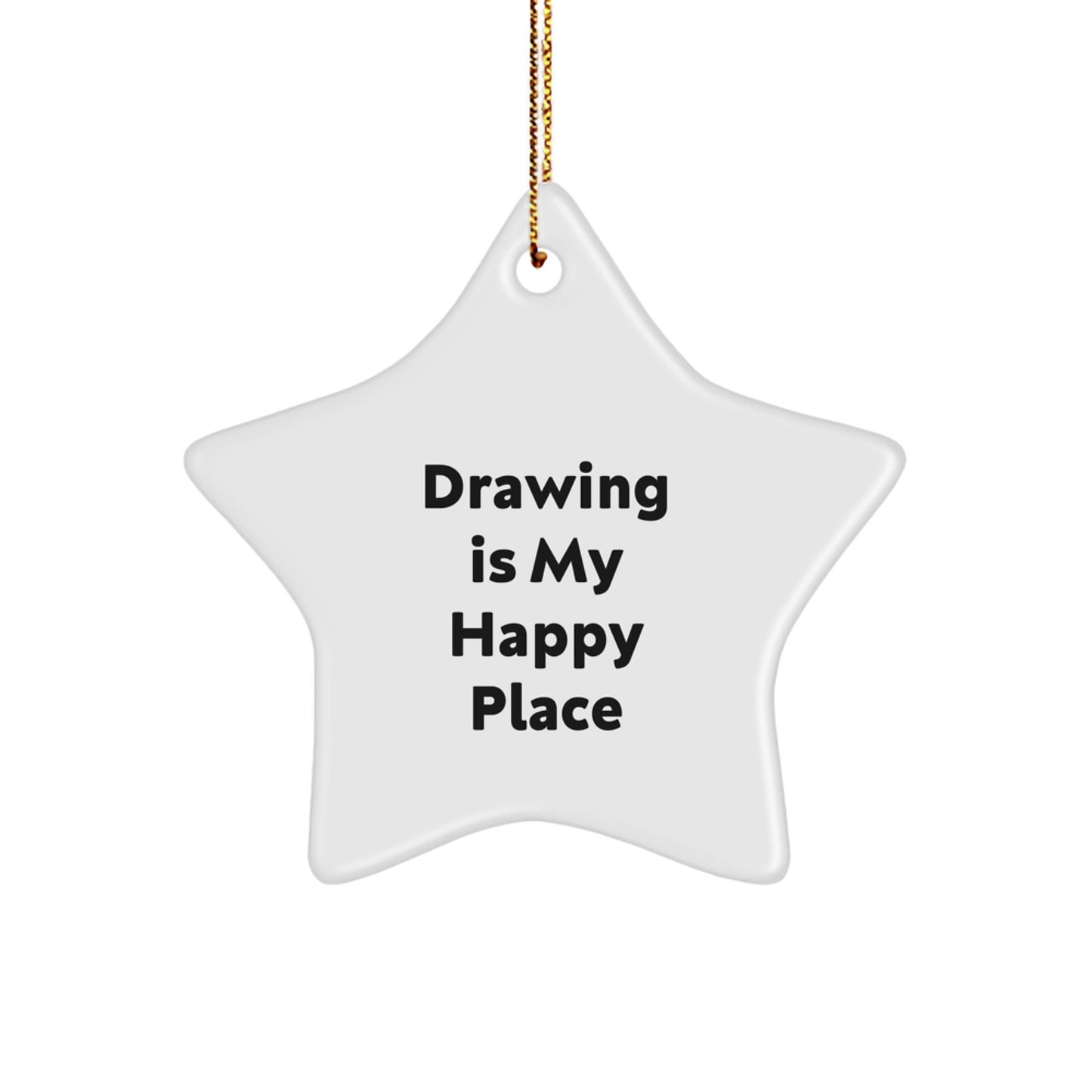 Drawing Star Ornament Funny Quote Gifts for Drawing Lovers from Friends for Christmas - Image 1
