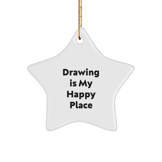 Drawing Star Ornament Funny Quote Gifts for Drawing Lovers from Friends for Christmas - Image 1