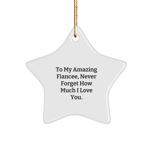 Funny Fiancee Star Ornament Gifts from Men to Women for Christmas Unique Presents - Image 1
