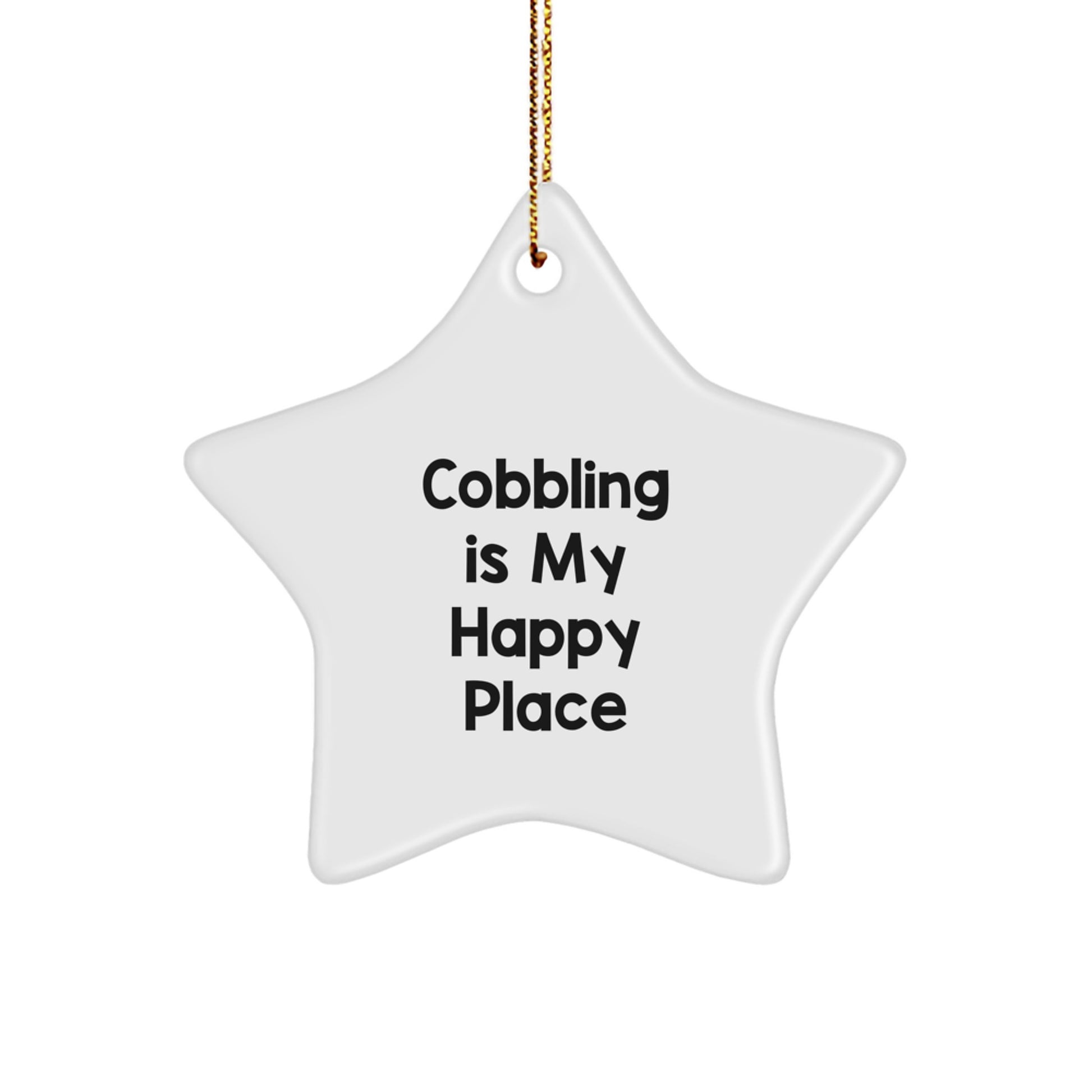 Cobbling Gifts for Him, Funny Star Ornament for Christmas Unique Gifts from Friends to Family - Image 1