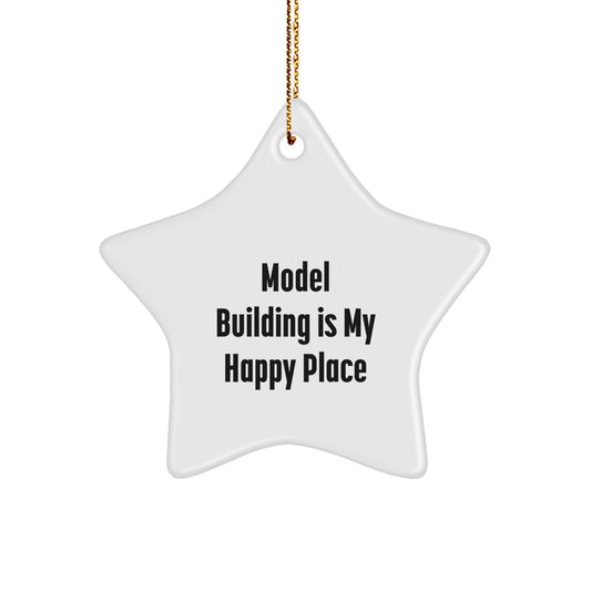 Model Building Lover's Funny Star Ornament, Gifts from Family, Friends, or Coworkers for Christmas Unique Gifts - Image 1
