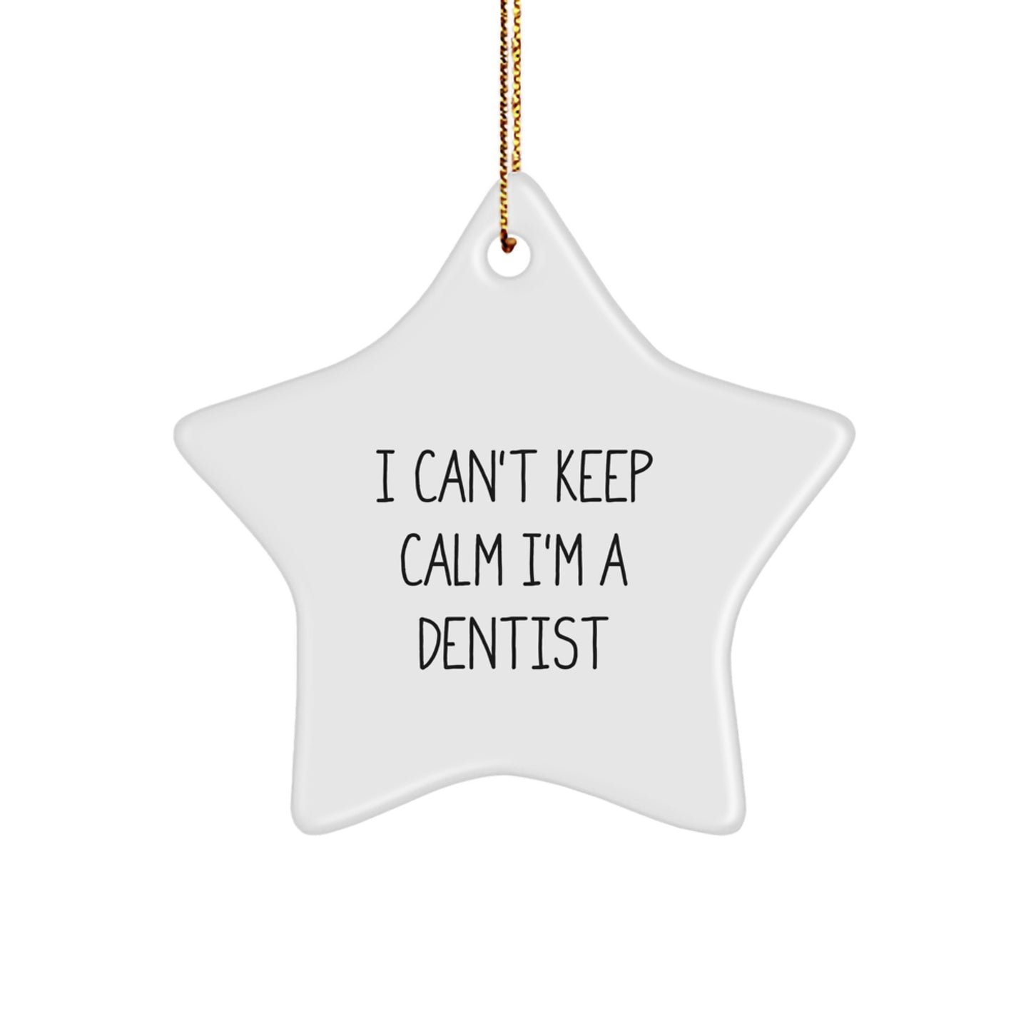 Funny Dentist Star Ornament Gifts from Friends to Dentist for Christmas Unique - Image 1