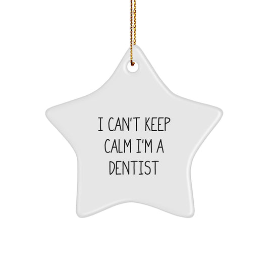Funny Dentist Star Ornament Gifts from Friends to Dentist for Christmas Unique - Image 1