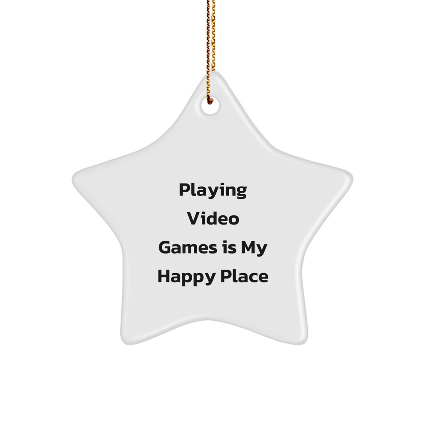 Funny Star Ornament Gifts for Playing Video Games Lovers, Gifts from Friends, Unique Christmas Unique Gifts for Men, Women, Family, Coworkers, Star Shaped Decoration - Image 1