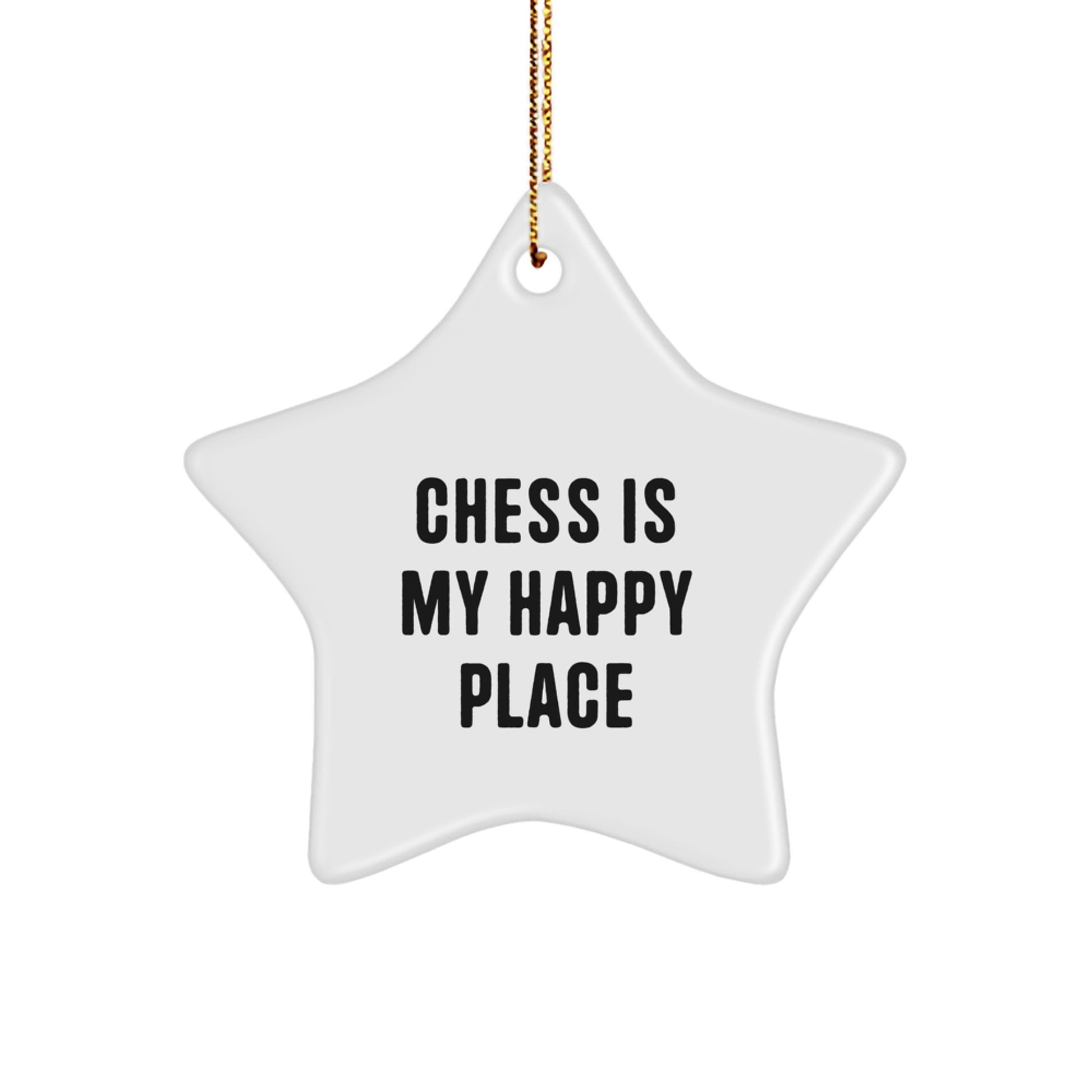 Funny Chess Star Ornament Gifts from Friends for Christmas Unique Chess Lovers - Image 1