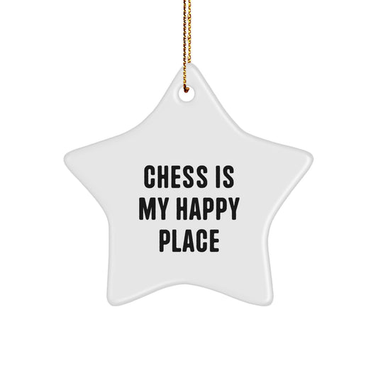 Funny Chess Star Ornament Gifts from Friends for Christmas Unique Chess Lovers - Image 1