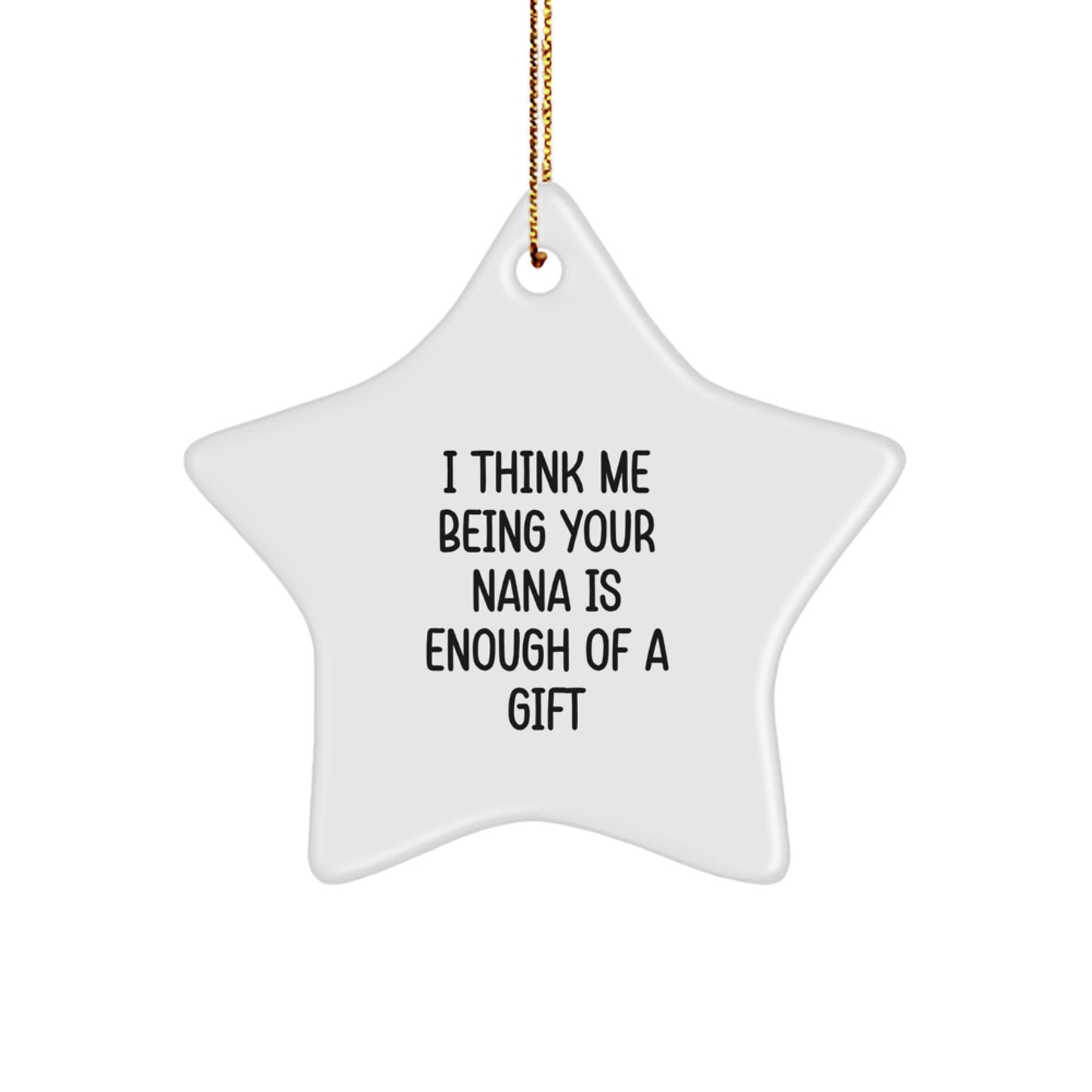 Funny Nana Gifts from Family for Nana Star Ornament - Christmas Unique Gifts - Image 1