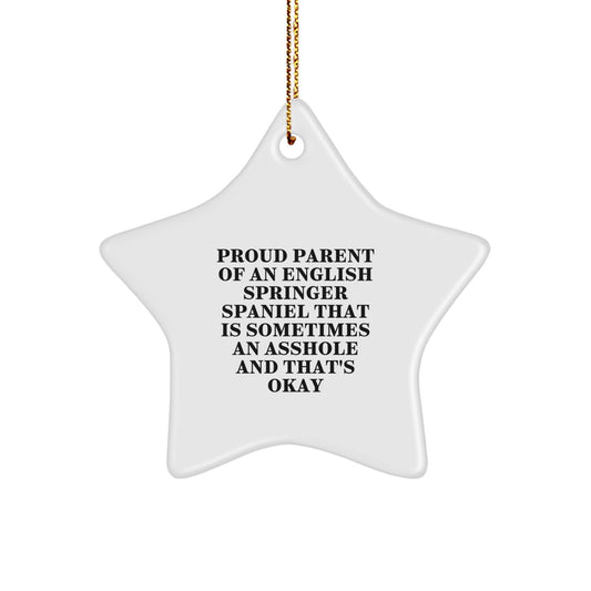 Funny English Springer Spaniel Dog Christmas Unique Gifts from Men for Proud Parents - Image 1