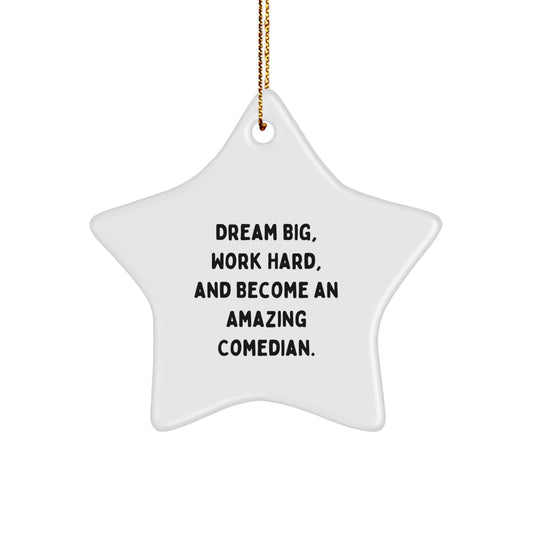 Funny Comedian Star Ornament Gifts from Friends and Family for Comedian at Christmas Time - Image 1