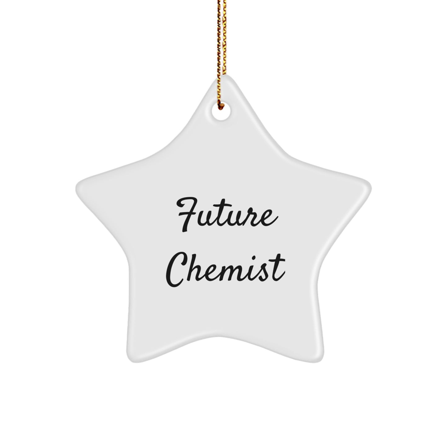 Funny Future Chemist Star Ornament Gifts from Family, Fun Chemistry Decorations for Christmas Unique Gifts for Him, Her, Friends, Coworkers, Family Members - Image 1