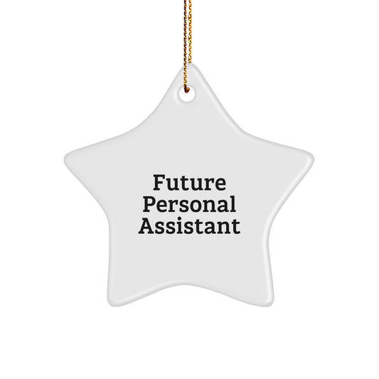Funny Future Personal Assistant Gifts for Men from Family - Star Ornament for Christmas - Image 1