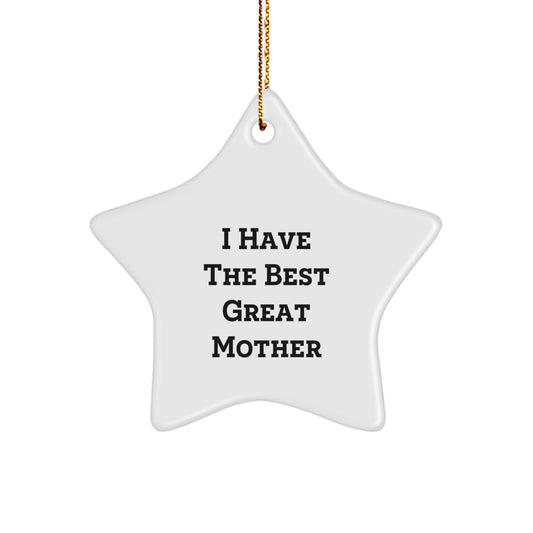 Funny Mother Star Ornament Gifts from Men for Women, Great Christmas Unique Gifts - Image 1