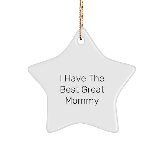 Funny Mommy Gifts from Men to Mommy - Great Mommy Star Ornament for Christmas Unique Gifts - Image 1