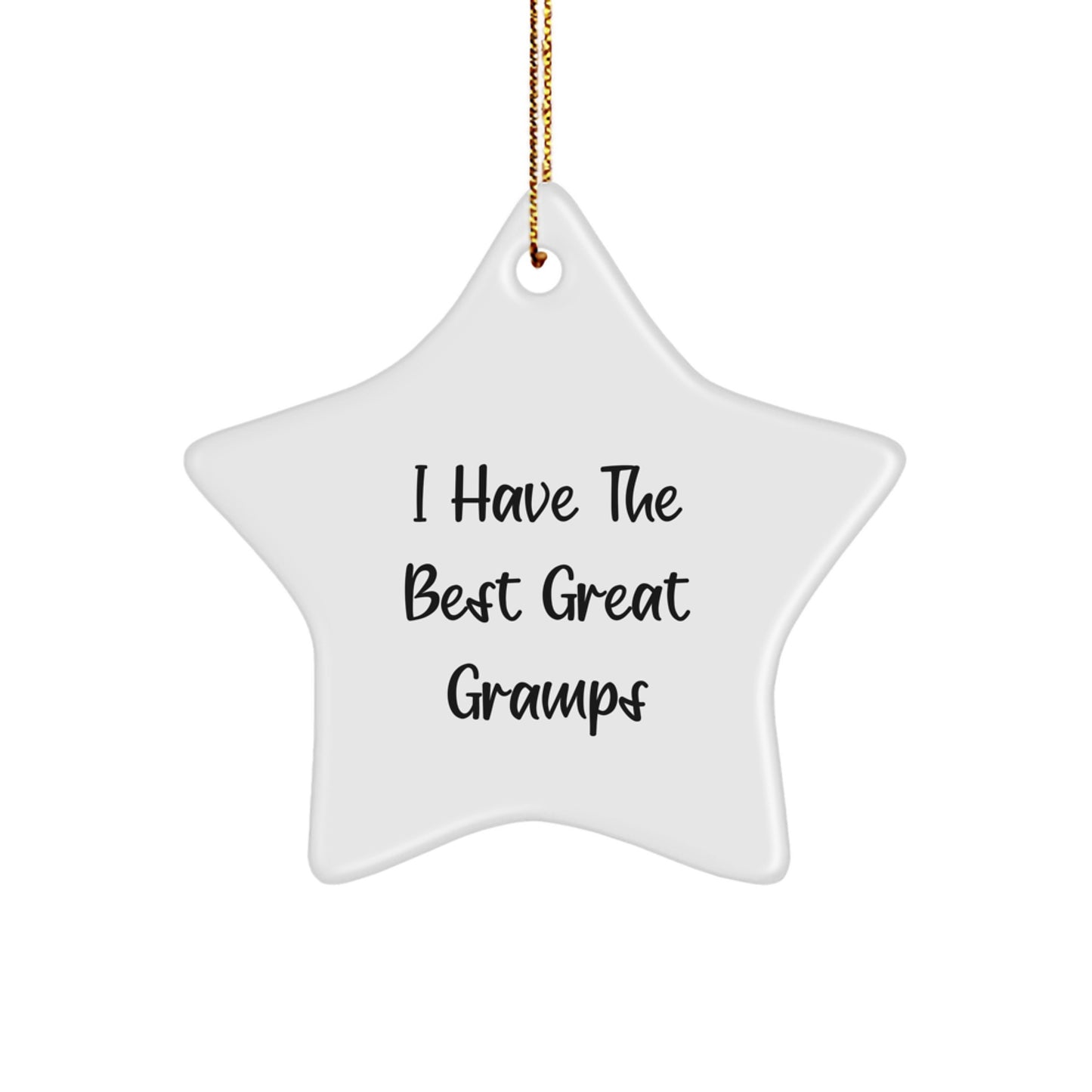 Funny Gramps Gifts from Men to Gramps - I Have The Best Great Gramps Star Ornament for Christmas Unique Presents - Image 1