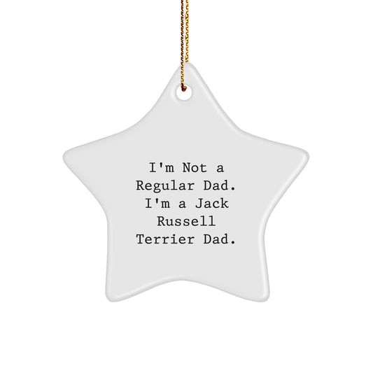 Funny Jack Russell Terrier Dog Father's Christmas Unique Gifts for Dad from Dad - Image 1
