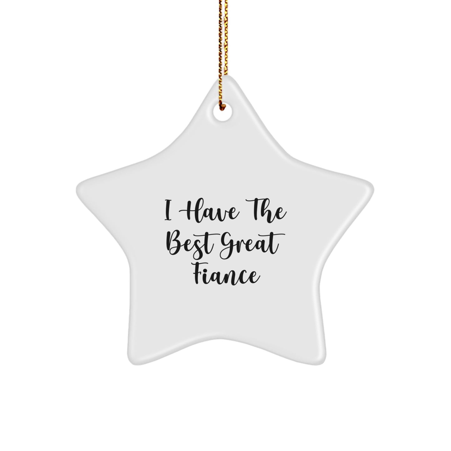 Funny Fiance Star Ornament Gifts from Men to Women for Christmas Unique Presents - Image 1