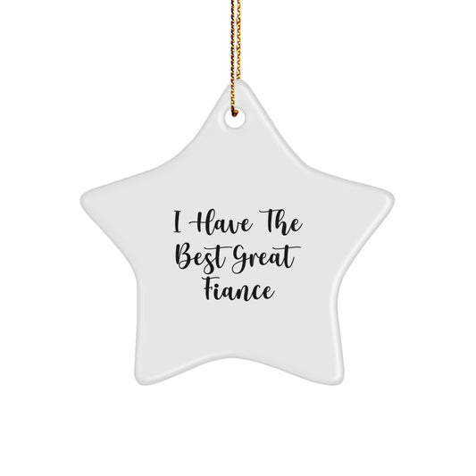 Funny Fiance Star Ornament Gifts from Men to Women for Christmas Unique Presents - Image 1