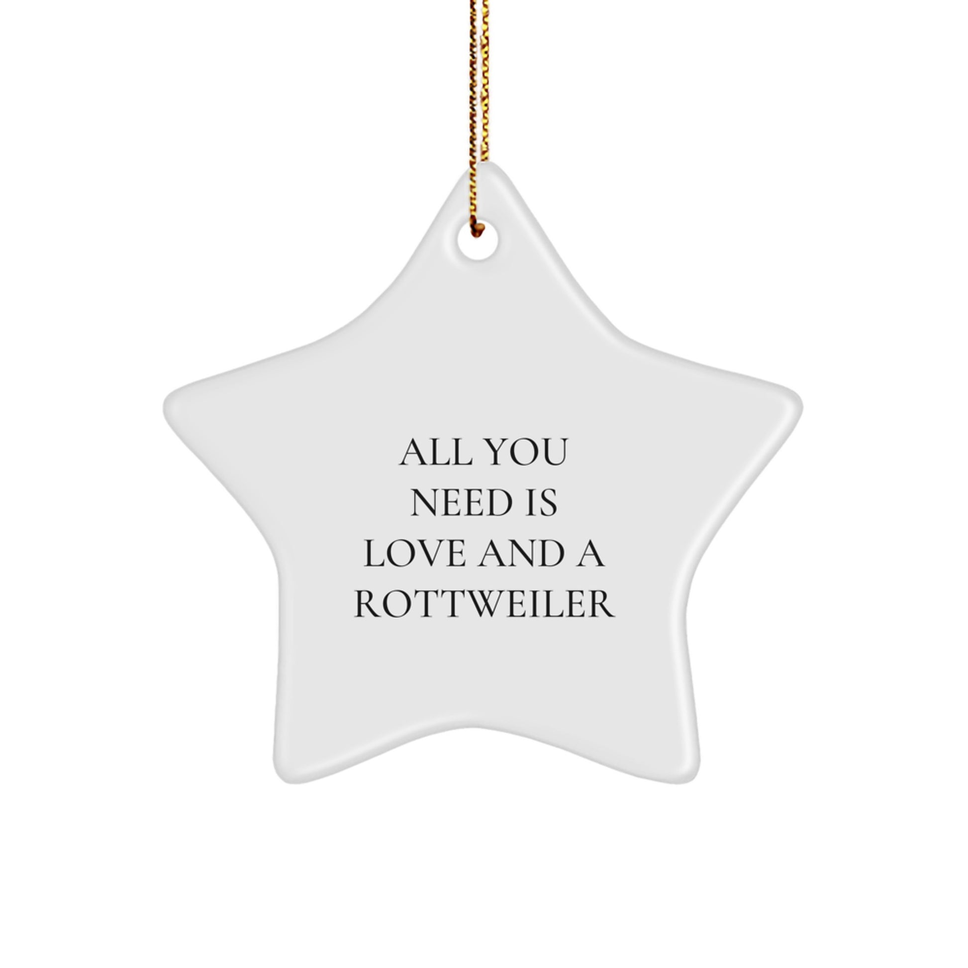 Rottweiler Dog Gifts, Funny Star Ornament for Men, Women, Friends, and Family - Gifts from Men, Women, Friends, and Family, Perfect for Christmas Unique Gifts - Image 1